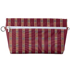 Pattern Background Red Stripes Handbag Organizer by Amaryn4rt