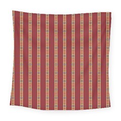 Pattern Background Red Stripes Square Tapestry (large)