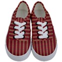 Pattern Background Red Stripes Kids  Classic Low Top Sneakers View1