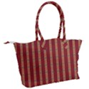 Pattern Background Red Stripes Canvas Shoulder Bag View2