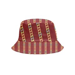 Pattern Background Red Stripes Bucket Hat (kids) by Amaryn4rt