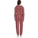 Pattern Background Red Stripes Cropped Zip Up Lounge Set View2