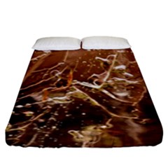 Ice Iced Structure Frozen Frost Fitted Sheet (king Size) by Amaryn4rt