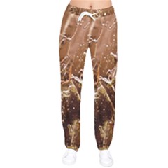 Ice Iced Structure Frozen Frost Women Velvet Drawstring Pants by Amaryn4rt