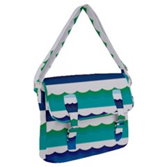 Water Border Water Waves Ocean Sea Buckle Messenger Bag by Amaryn4rt