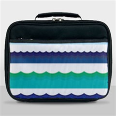 Water Border Water Waves Ocean Sea Lunch Bag by Amaryn4rt