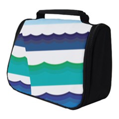 Water Border Water Waves Ocean Sea Full Print Travel Pouch (small) by Amaryn4rt