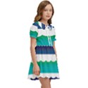 Water Border Water Waves Ocean Sea Kids  Sweet Collar Dress View2