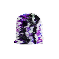 Abstract Canvas Acrylic Digital Design Drawstring Pouch (medium) by Amaryn4rt