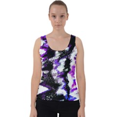 Abstract Canvas Acrylic Digital Design Velvet Tank Top by Amaryn4rt