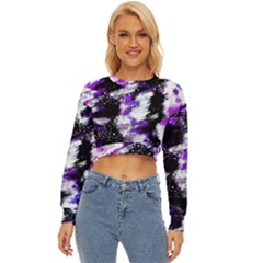 Abstract Canvas Acrylic Digital Design Lightweight Long Sleeve Sweatshirt by Amaryn4rt