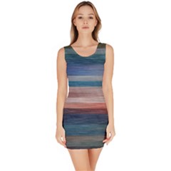 Background Horizontal Lines Bodycon Dress by Amaryn4rt