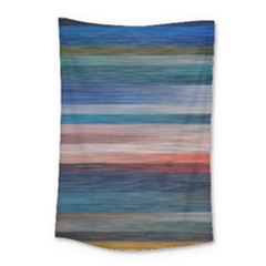 Background Horizontal Lines Small Tapestry