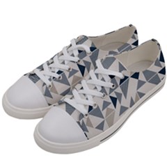 Geometric Triangle Modern Mosaic Women s Low Top Canvas Sneakers by Amaryn4rt