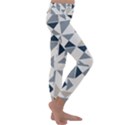 Geometric Triangle Modern Mosaic Kids  Lightweight Velour Classic Yoga Leggings View3