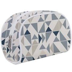 Geometric Triangle Modern Mosaic Make Up Case (large) by Amaryn4rt