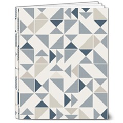 Geometric Triangle Modern Mosaic 8  X 10  Softcover Notebook by Amaryn4rt