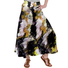 Canvas Acrylic Digital Design Art Women s Satin Palazzo Pants by Amaryn4rt