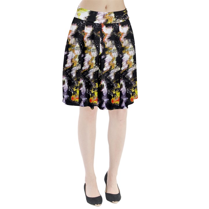 Canvas Acrylic Digital Design Art Pleated Skirt