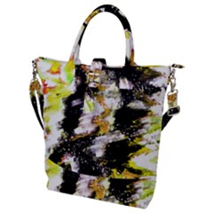 Canvas Acrylic Digital Design Art Buckle Top Tote Bag by Amaryn4rt