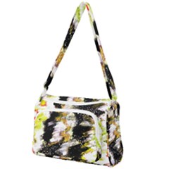 Canvas Acrylic Digital Design Art Front Pocket Crossbody Bag by Amaryn4rt