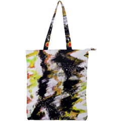 Canvas Acrylic Digital Design Art Double Zip Up Tote Bag by Amaryn4rt