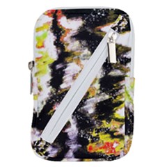 Canvas Acrylic Digital Design Art Belt Pouch Bag (large) by Amaryn4rt