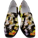 Canvas Acrylic Digital Design Art Women s Chunky Heel Loafers View1