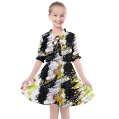 Canvas Acrylic Digital Design Art Kids  All Frills Chiffon Dress by Amaryn4rt