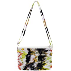 Canvas Acrylic Digital Design Art Double Gusset Crossbody Bag by Amaryn4rt