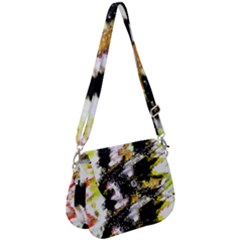 Canvas Acrylic Digital Design Art Saddle Handbag by Amaryn4rt