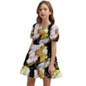 Canvas Acrylic Digital Design Art Kids  Short Sleeve Dolly Dress View2