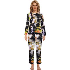 Canvas Acrylic Digital Design Art Womens  Long Sleeve Lightweight Pajamas Set by Amaryn4rt