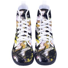 Canvas Acrylic Digital Design Art Kid s High-top Canvas Sneakers by Amaryn4rt