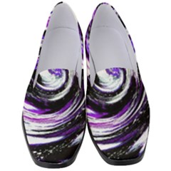 Canvas Acrylic Digital Design Women s Classic Loafer Heels by Amaryn4rt