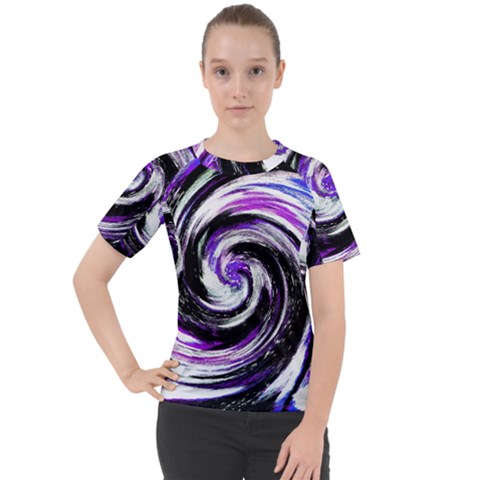 Canvas Acrylic Digital Design Women s Sport Raglan T-shirt by Amaryn4rt