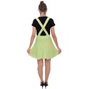 Aniseed Green Vintage Background Velvet Suspender Skater Skirt View2