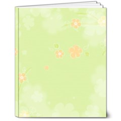 Aniseed Green Vintage Background 8  X 10  Softcover Notebook by Amaryn4rt