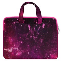 Dark Magenta Space Marble Pattern Carrying Handbag Laptop Sleeve by CoolDesigns