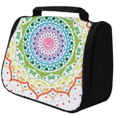 Mandala Pattern Rainbow Pride Full Print Travel Pouch (big) by Ravend