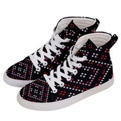 Pattern Abstract Design Art Women s Hi-top Skate Sneakers by Ravend