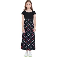 Pattern Abstract Design Art Kids  Flared Maxi Skirt by Ravend