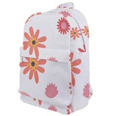 Seamless Pattern Flowers Rainbow Classic Backpack by Ravend