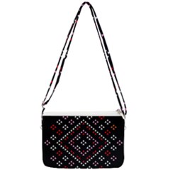 Pattern Abstract Design Art Double Gusset Crossbody Bag by Ravend