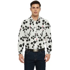 Pattern Flower Design Background Men s Long Sleeve  Shirt by Ravend