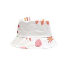 Seamless Pattern Flowers Rainbow Inside Out Bucket Hat (kids) by Ravend