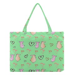 Pig Heart Digital Medium Tote Bag by Ravend