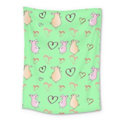 Pig Heart Digital Medium Tapestry by Ravend