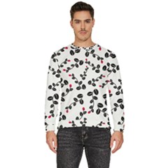 Pattern Flower Design Background Men s Fleece Sweatshirt