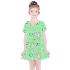 Pig Heart Digital Kids  Simple Cotton Dress by Ravend